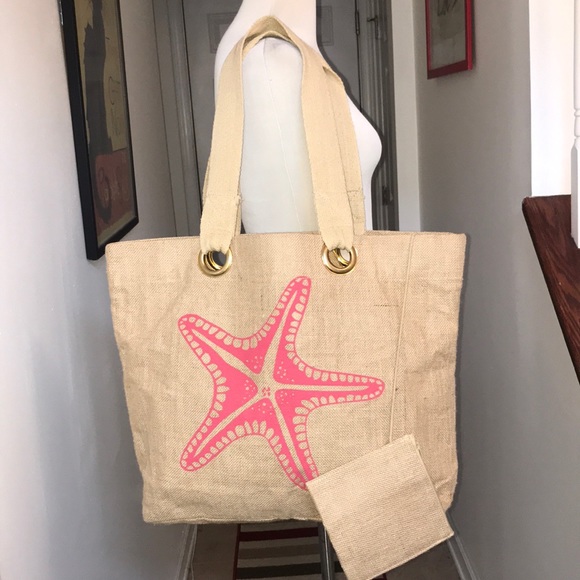 Extra Extra Large Starfish Tote with pouch ๐๐ - Picture 2 of 8